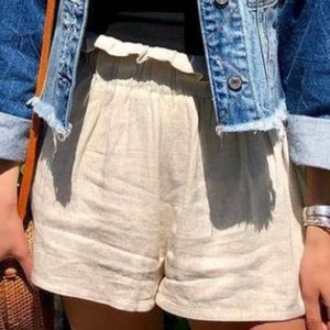 Skylar & Madison Linen Paperbag Shorts
